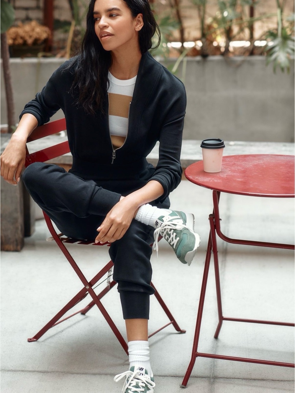 Varley Talia Black Jumpsuit